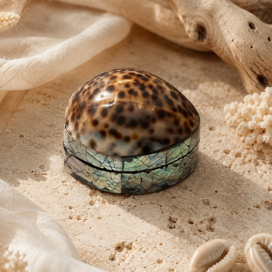 Cowrie Shell Treasure Box