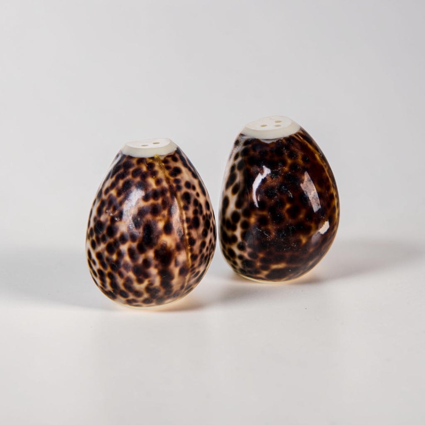 Cowrie Shell Salt + Pepper Shakers