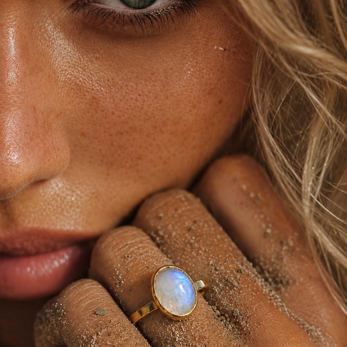 Moonstone Ring- Mother of Moon