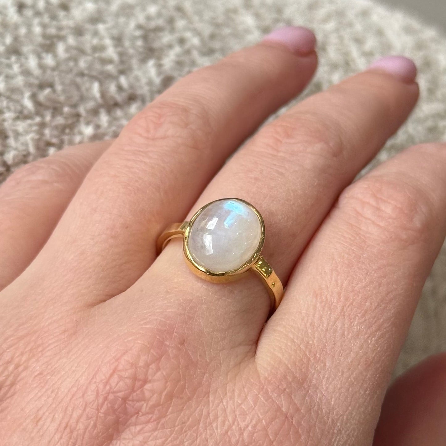Moonstone Ring- Mother of Moon