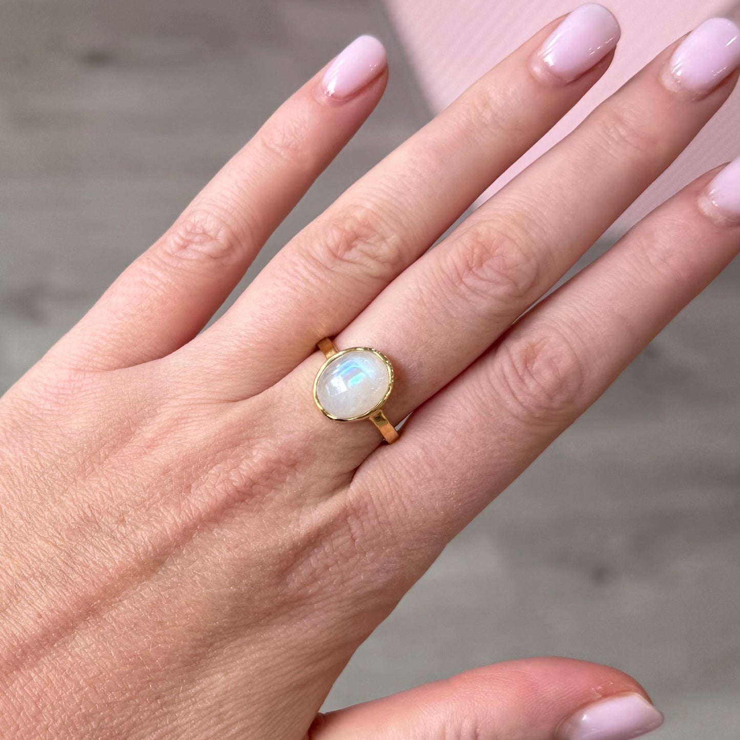Moonstone Ring- Mother of Moon