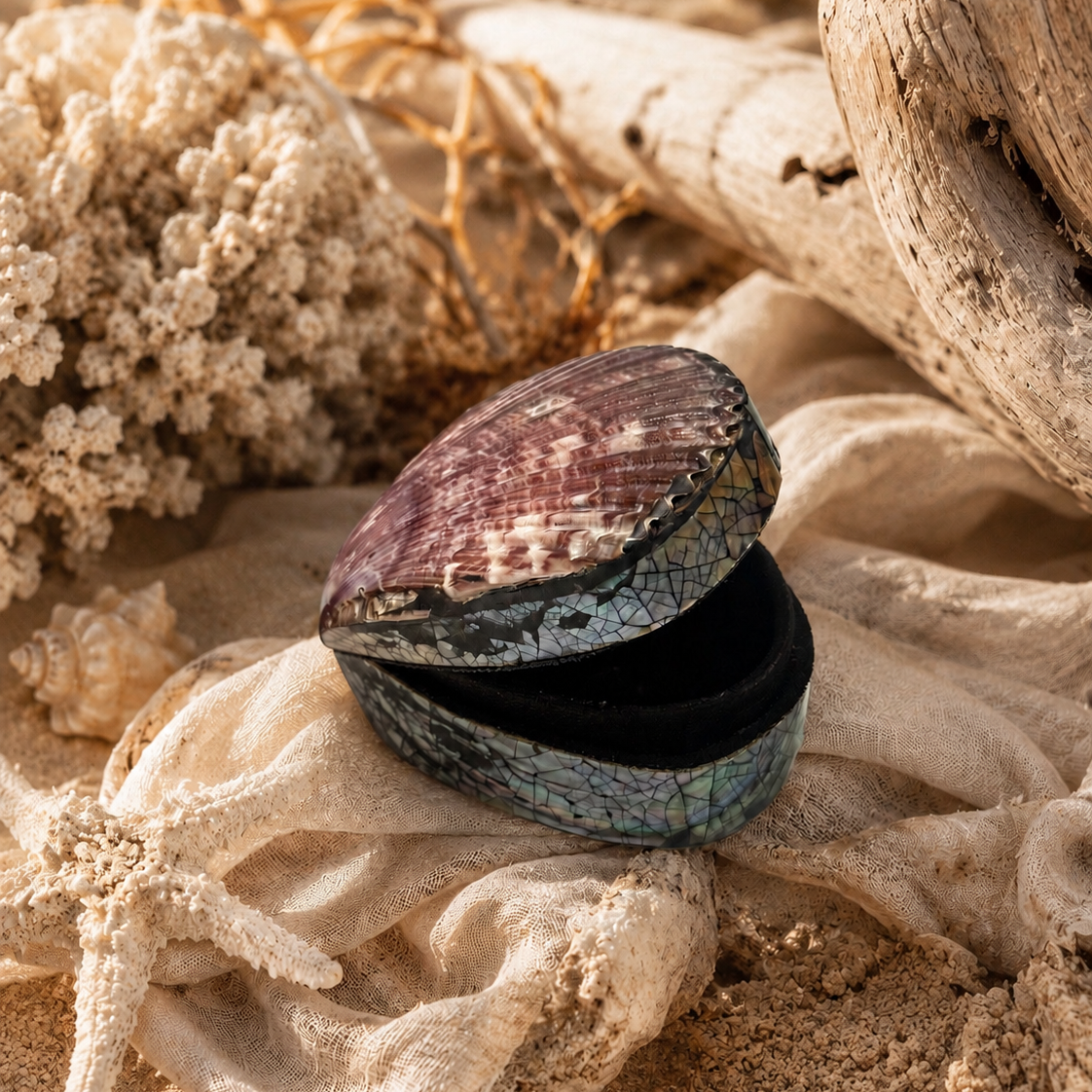 Mini Scallop Treasure Box