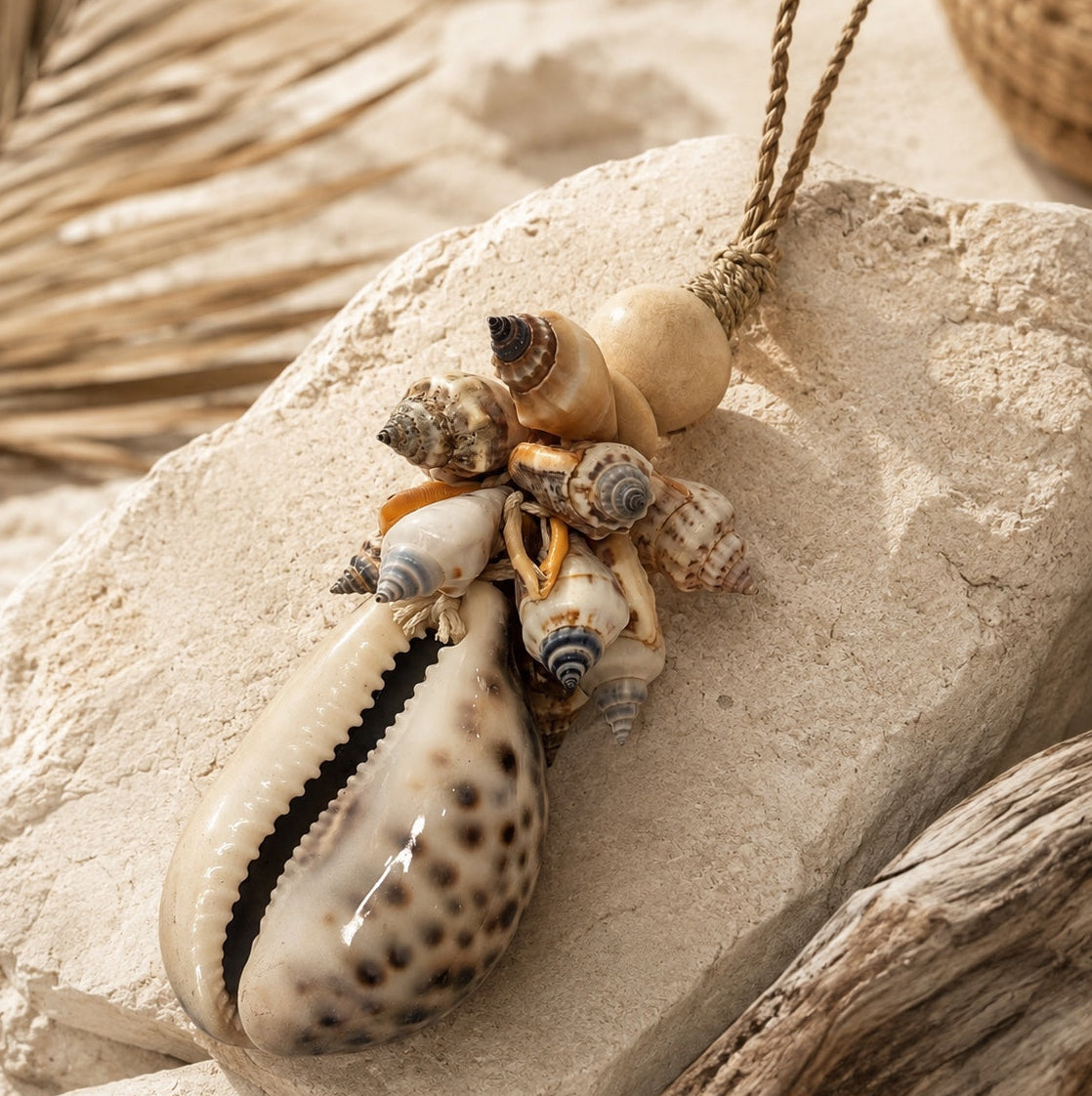 Coastal Cowrie Shell Tassel